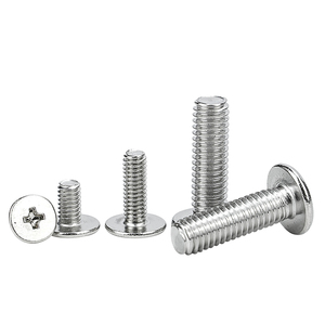 Bag of 100pcs M2 M2.5 M3 M4 <b>M5</b> M6 Ultra Low Head Stainless Steel Laptop <b>Screw</b> Thin Flat Head Metric System - Product Image 1