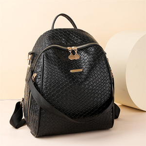 <span class=keywords><strong>Sac</strong></span> à <span class=keywords><strong>dos</strong></span> souple de haute qualité pour <span class=keywords><strong>femme</strong></span> en cuir PU noir, imperméable, idéal pour le trekking et le bureau - Product Image 1