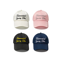Casquettes de baseball structurées en sergé de polyester couleur unie, brodées sur mesure, à 6 panneaux, motif à pois, sportives, unisexe, pour événements sportifs d'équipes