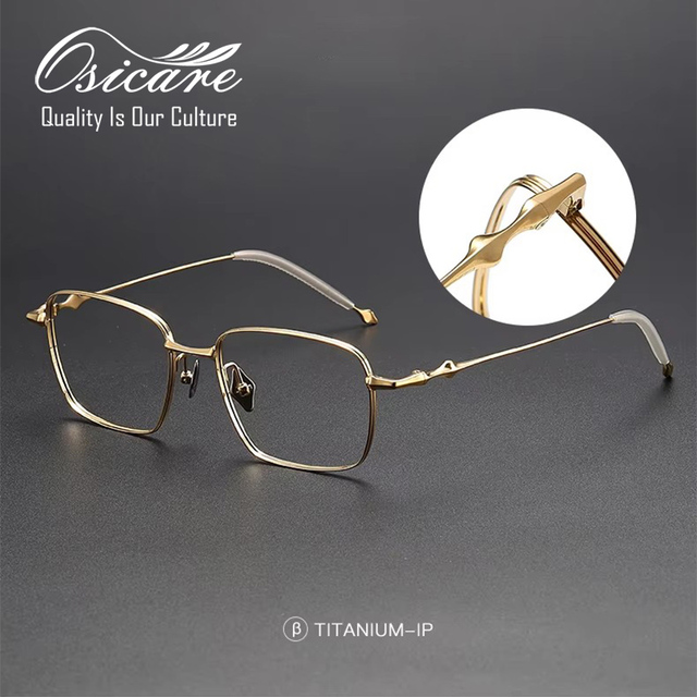 High Quality Luxury Top Selling Specs Wear Stylish Designer Eyewear Men Pure Titanium Classy Eye Glasses Optical Frame for Women