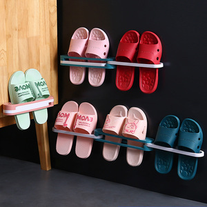 3 in 1 <strong>Shoes</strong> <strong>Rack</strong> Bathroom Fold <strong>Wall</strong> Mounted Hanging Slipper Storage Shelf Home Behind <strong>the</strong> Door Organizer Punch Free Towel Rod - Product Image 6