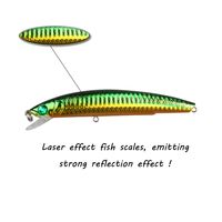 LUTAC Leurres de pêche durs Floating0.3m Minnow Bait ABS Plastic Long Casting Lead bead in body VMC Treble Hook Jerk Baits 115mm19g