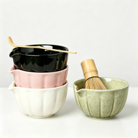 Ensemble Matcha Rouge le Plus Populaire, Ensemble Matcha avec Nœud Rose, Ensemble Matcha avec Sac, Boîte Personnalisée avec Logo pour Ensemble Matcha, Ensemble de Thé Matcha