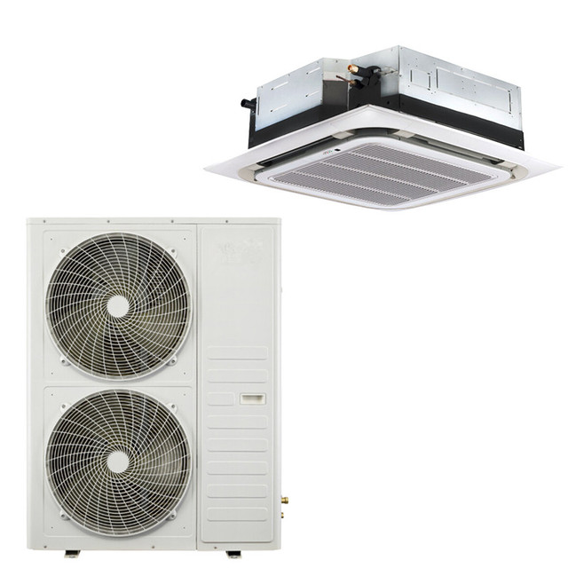 50HZ 12000 to 60000 BTU Cooling and Heating Light Commercial Ceiling Mounted Cassette Air Conditioner