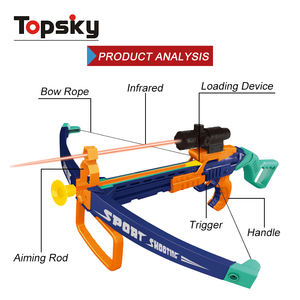 Ensemble de jeu de tir à l'arc pour enfants en plastique amusant, jeu de sport en plein air, jouets à ventouses en plastique, arc et flèches pour enfants - Product Image 3
