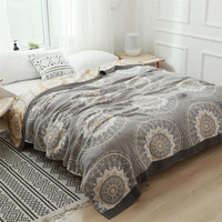 100% coton mousseline couverture de lit motif solide écologique maison Textile couverture canapé couvre-lit jeter serviette pour lits serviette couvertures