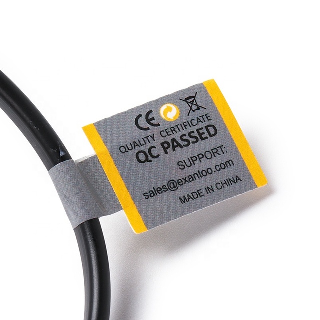 Custom Printing Waterproof Adhesive Vinyl Power Cable Label Sticker Power Line Phase Sequence Labels Line Label Sticker logo