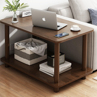 Table de chevet minimaliste nordique en bois massif, Table basse bjflamingo Vente en gros Stockage moderne en bois massif Petite table d'appoint robuste