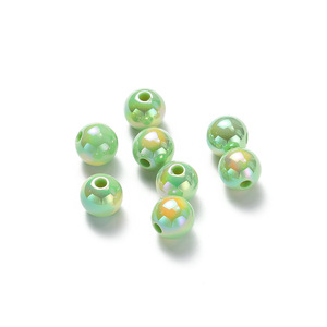 Acrylic Round <b>Beads</b> 14mm Colored With Hole For Bracelet Making DIY Jewelry Crafting Material - Product Image 3