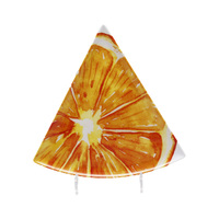 Assiettes à dîner pour enfants, 3 sections, ensemble d'assiettes à Pizza en mélamine Design de fruits d'été pour enfants, de haute qualité