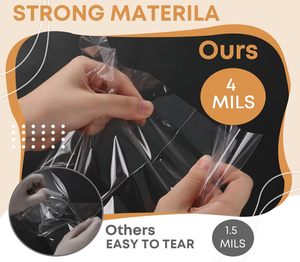 Rõ ràng túi nhựa điều trị goodie túi cho món quà nhỏ bên ủng hộ, cookie, kẹo, bỏng ngô - Product Image 5