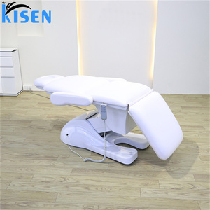 Kisen Massage Chair Custom Luxury Professional Cosmetic Beauty Facial Lash Salon Chair 3 4 Motor Electric Massage <b>Table</b> Bed - Product Image 5