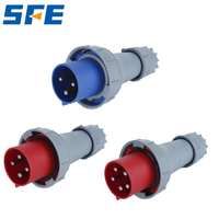 Fiche électrique série SFE SFN CE CQC IP44 IP67 16A 32A 63A 125A 220-415V 6H 2P + E 3pin/4pin/5pin prise industrielle
