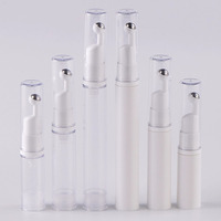 Flacon Pompe Airless LZ Pack Luxe 5ml 10ml 15ml pour Sérum Contour des Yeux, Emballage Unique en Tube pour Crème Contour des Yeux avec Rouleau Massant