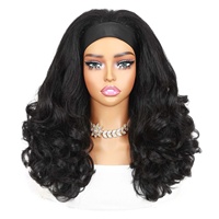 Perruques synthétiques haute performance en soie glacée, ajustables, bouclées lâches, style afro, pour vente en gros