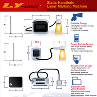 LYLASER pour usage industriel et domestique, marqueur laser portable adapté aux métaux, plastiques, fils, bois, cartons et plus encore