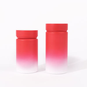 Botella PET Roja Degradada de 100 ml con Tapa de Rosca para Productos de Salud, Cápsulas de Vitaminas, Dulces, Tabletas Nutricionales, Píldoras Farmacéuticas - Product Image 4