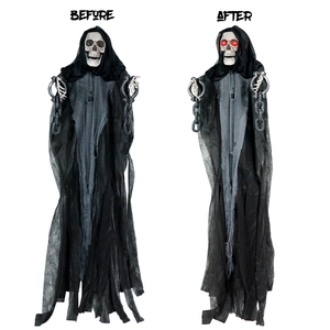 <strong>2025</strong> New Customizable Life Size <strong>Animatronics</strong> <strong>Halloween</strong> Horror Hanging Ghost with Glowing Eyes Decorations Supplier - Product Image 4
