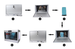 Xem thông qua 21.5inch tương tác cảm ứng trang sức quảng cáo hiển thị hộp trong suốt LCD trong suốt <span class=keywords><strong>Showcase</strong></span> - Product Image 2