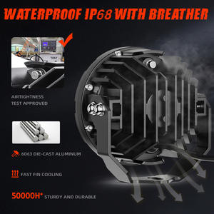 Moto à faisceau haut et bas 4.5 pouces <span class=keywords><strong>Triple</strong></span> lentille à faisceau haut et bas projecteur de moto DRL jaune ambre pour motos Cruiser - Product Image 5