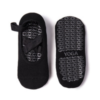 Nouvelles chaussettes de yoga en coton à revêtement printanier, antidérapantes, à boucles croisées pour Pilates, chaussettes de sol pour adultes, transfrontalières