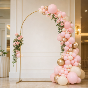 Arche de mariage moderne en fer de 2,2 m, simple, durable et écologique, avec housse de support <span class=keywords><strong>pour</strong></span> cérémonie de mariage, fête d'anniversaire, ou événement <span class=keywords><strong>pour</strong></span> bébé - Product Image 4
