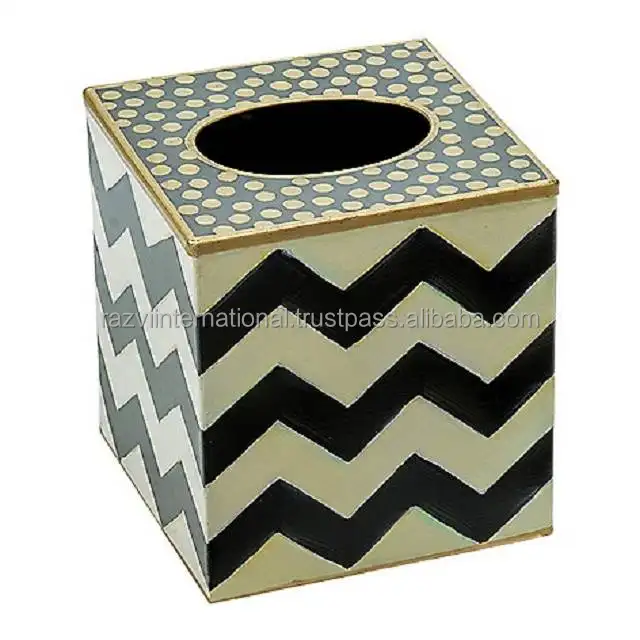 Tissue Case Box Container Bedrukt Patroon Servet Tissue Houder Papieren