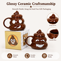Nouveau design 3D unique personnalisé nouveauté tasse à café en céramique tasse en porcelaine
