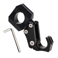 Support universel réglable et pliable en aluminium pour casque, courses et autres, avec pinces CNC, pour guidon de scooter et moto