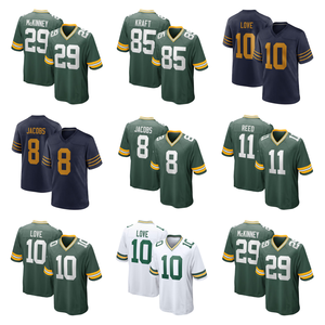 Abbigliamento Sportivo per Uomo, Donna e Giovani Green Bay # 1 Micah Parsons # 10 Amori # Maglia da Football Americano Ricamata con Numero 0 Matthew Golden e altri numeri - Product Image 1