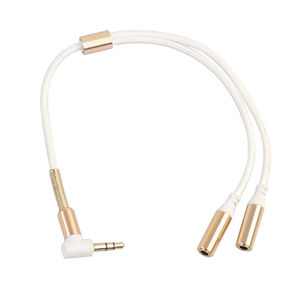 Audio Converter 3.5mm <b>Splitter</b> <b>Cable</b> Metal Plug For Headphones Laptop Phone - Product Image 5
