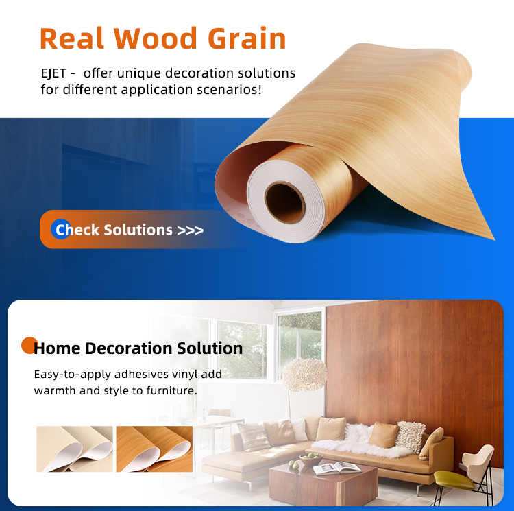 self adhesive wood grain vinyl film