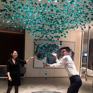 Kỹ thuật tùy chỉnh đèn thủy tinh sang trọng Led trang trí hiển thị phòng lớn sảnh khách sạn pha lê tùy chỉnh Hiện Đại Đèn chùm thủy tinh ánh sáng - Product Image 3