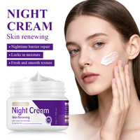Crème de nuit à la niacinamide et aux peptides 50g hydratante, éclaircissante et raffermissante pour tous types de peaux