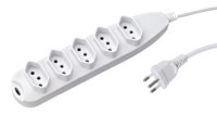 Multisocket Power Socket Extension De 5 Tomadas 10A 250V ~ Multi-socket