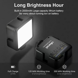ไฟวิดีโอพกพา Ulanzi VL49 6W LED ปรับความสว่างได้ ไฟถ่ายภาพแบบนุ่มนวล แบตเตอรี่ 2000mAh ขนาดเล็ก พกพาสะดวก วัสดุพลาสติก - Product Image 2
