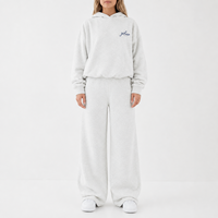 Ensemble de survêtement personnalisé pour femme : Hoodie oversize et pantalon de jogging large – Marque privée, Vente en gros