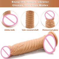 Godes réalistes de haute qualité Flexible et télécommande Silicone pénis artificiel jouets sexuels gode pour femmes lesbiennes