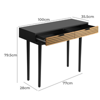 Sortie d'usine Design minimaliste Couloir en bois moderne de luxe Table console de style français pour entrée