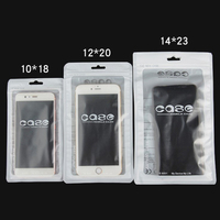 Sac d'emballage de câble USB laminé à glissière en plastique transparent personnalisé avec sac d'emballage suspendu