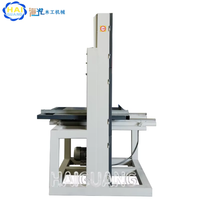 Scie à ruban verticale pour bois 2,2 kW 220V/380V avec table coulissante 250 mm de hauteur 360 mm de largeur 45 °   Machine à découper le bois en biseau