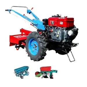Sri lanka küçük çiftlik ekipmanları plowing makinesi iki tekerlekli traktör el traktör fiyatı