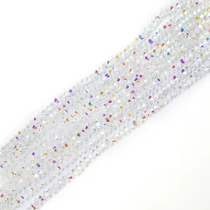 Flying saucer shaped Crystal Beads 6* 12mm high-quality chamfered crystal beads for DIY jewelry or costume curtain making