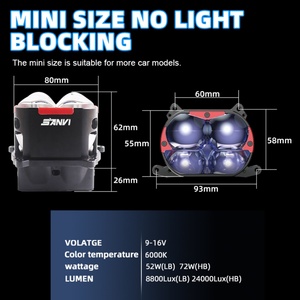 SANVI Nouveau système d'éclairage automobile LED C4S 3 pouces 6000K, faisceau haut et bas, meilleur prix, phares LED - Product Image 5