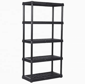 DIY Boltless Warehouse Store Home Garage <strong>Plastic</strong> <strong>Shelving</strong> 5 Layer Tier Sheet Storage Shelves Rack <strong>Plastic</strong> 5 Shelf Unit - Product Image 1