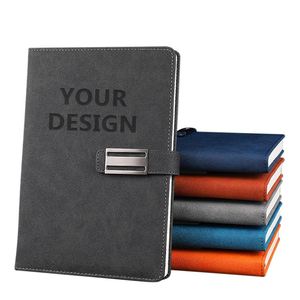 Libreta de Negocios Personalizada con Logotipo, A5, de Cuero PU, con Cierre Magnético, Placa Metálica, Diario de Reuniones, con Marcapáginas de Cinta, Regalo Corporativo - Product Image 1