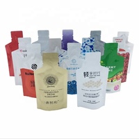Sachets en aluminium personnalisés en forme de bouteille, pour emballage de Gel énergétique, sac d'emballage de jus de boisson, unités