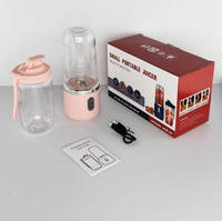 Mixeur Portable Sans Fil Électrique FCC/LFGB/ROHS/CE/UKCA, Tasse à Jus, Broyeur à Glace, Mixeur à Fruits pour Voyage et Gym, Prise en Charge OEM ODM