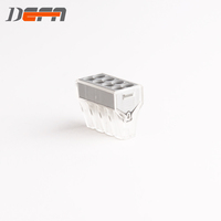 Connecteur rapide PCT-108-Nylon pour câble, bornier parallèle 4 pôles pour électricien, 32A 400V, surface en cuivre