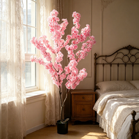 Décoration de mariage décorative, fleurs artificielles réalistes, faux cerisiers en fleurs, décorations pour la maison, le bureau, l'hôtel, le café, le magasin